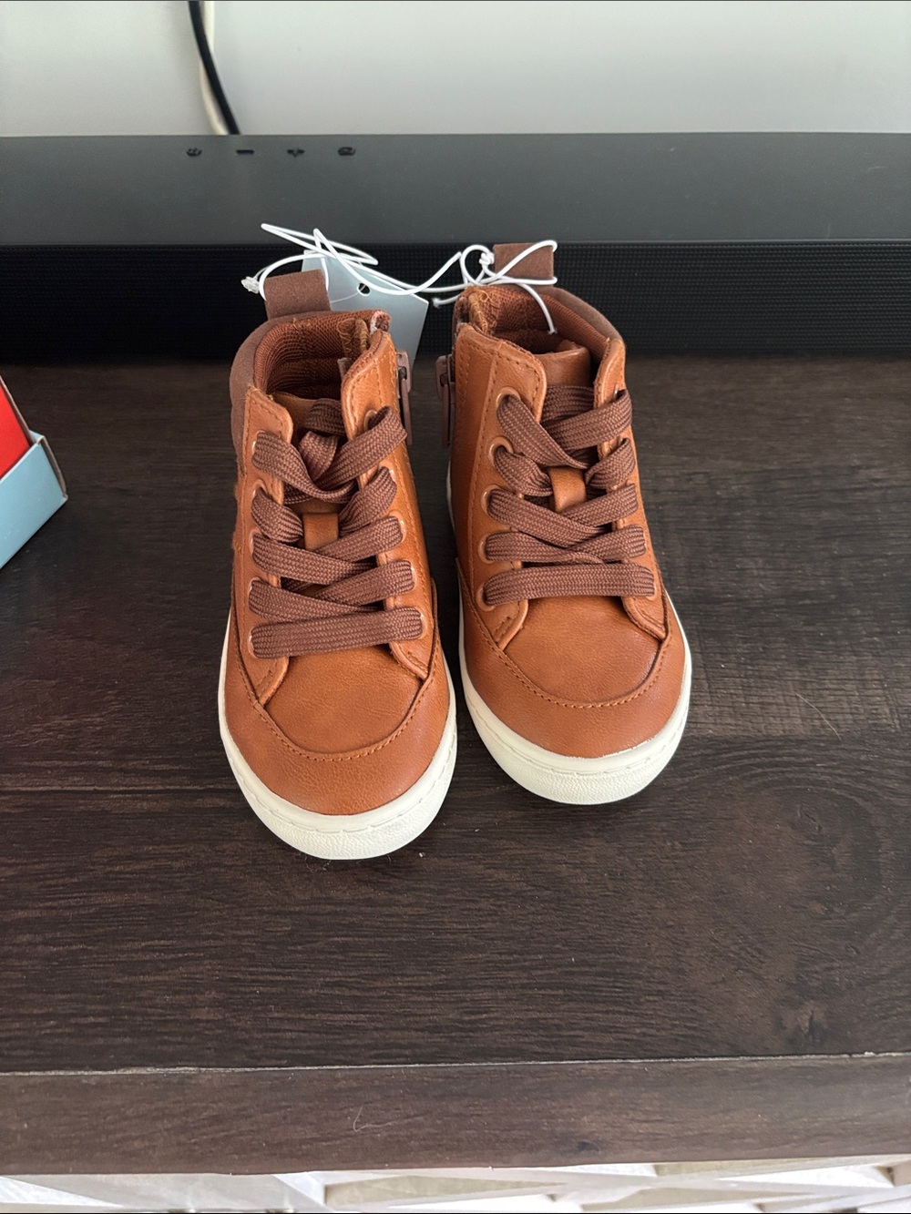 Cat & Jack Brown High-Top Kids Sneakers
